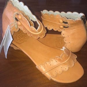 Leather Boho Sandals ELF NWT